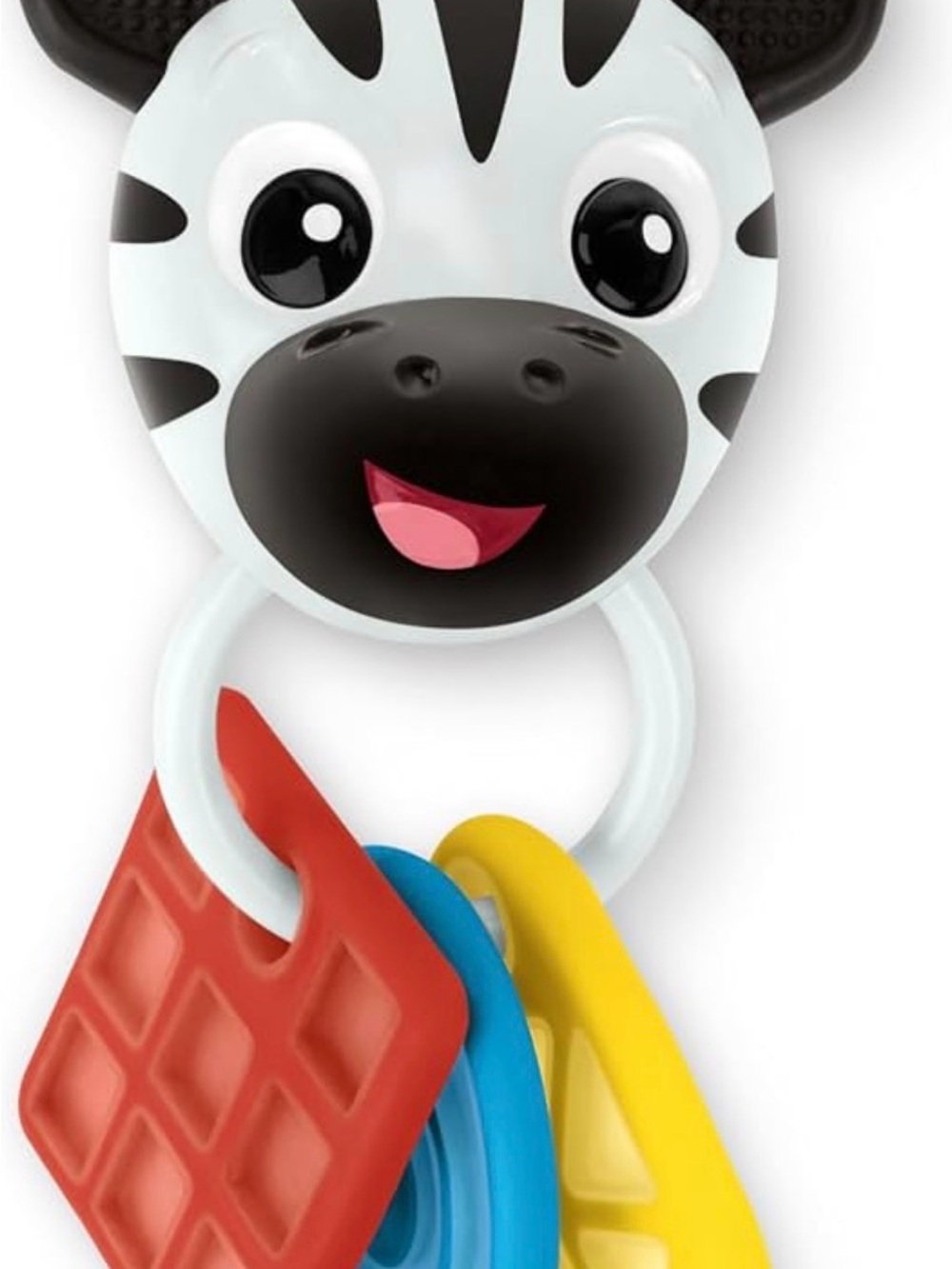 Cute Zebra Teether Rattle for Babies - White & Black